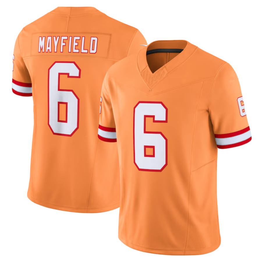 My Store #6 Baker Mayfield Player TB.Buccaneers Orange Vapor F.U.S.E. Limited Football Jerseys