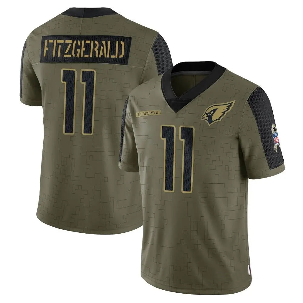 My Store A.Cardinals #11 Larry Fitzgerald Player Salute To Service Olive Football Jerseys