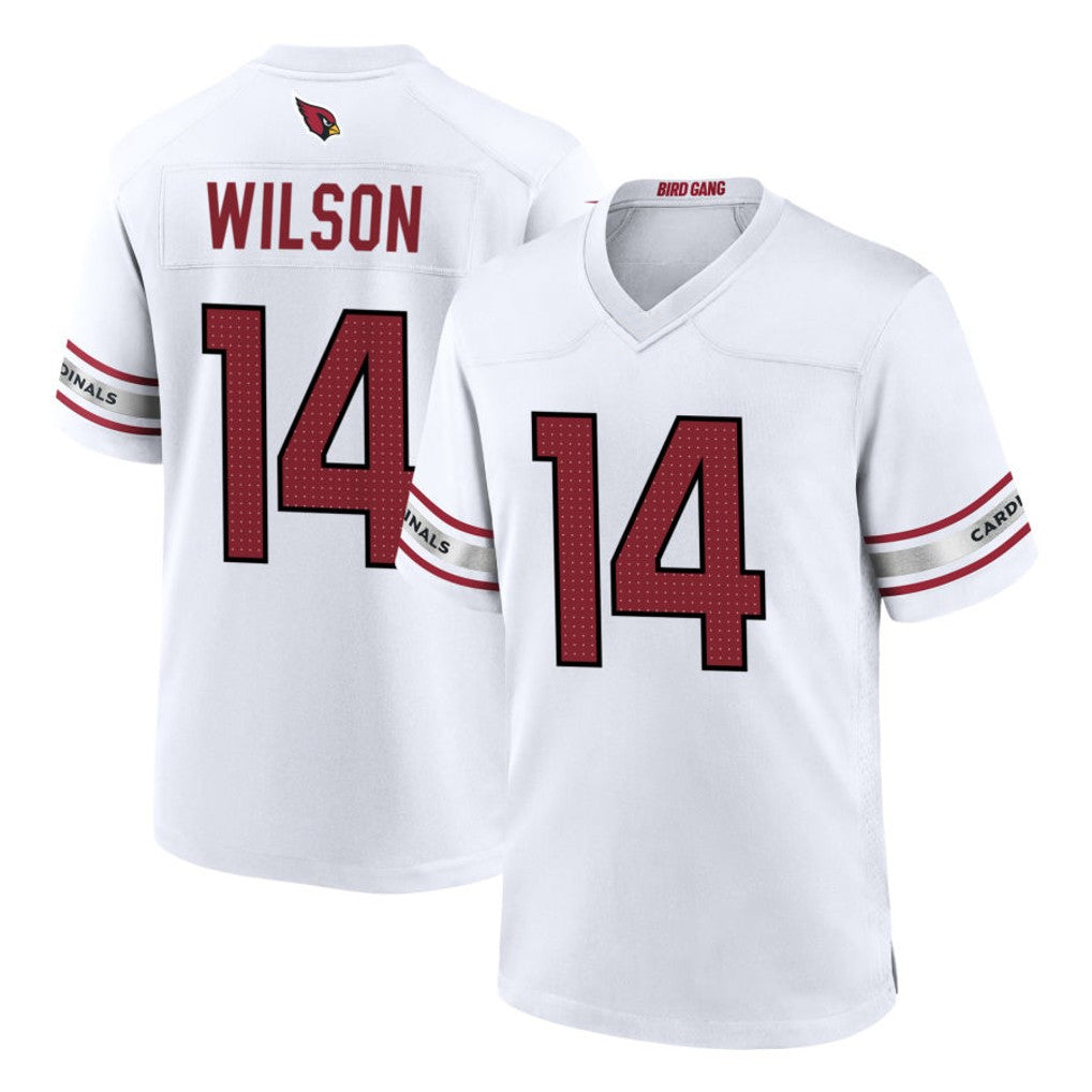 My Store A.Cardinals #14 Michael Wilson Player White Home Game Stitched Jerseys