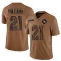 My Store A.Cardinals #21 Garrett Williams Player Brown Salute To Service Limited Stitched Jerseys