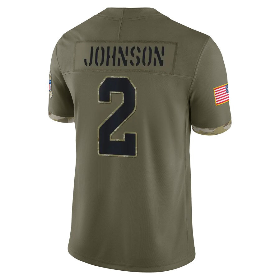 My Store A.Cardinals #2 Will Johnson Player Olive Salute To Service Limited Game Stitched Jerseys