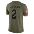 My Store A.Cardinals #2 Will Johnson Player Olive Salute To Service Limited Game Stitched Jerseys