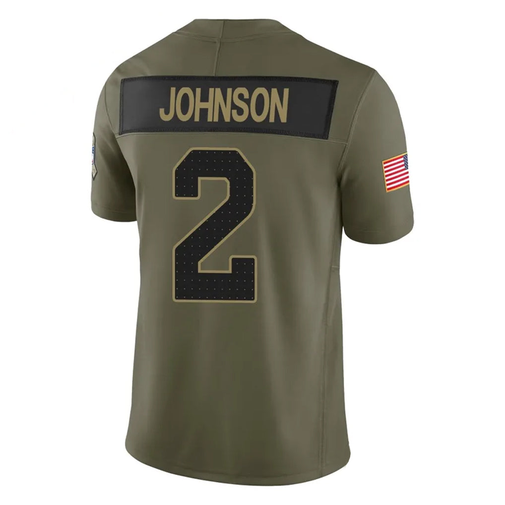 My Store A.Cardinals #2 Will Johnson Player Olive Salute To Service Limited Home Game Stitched Jerseys