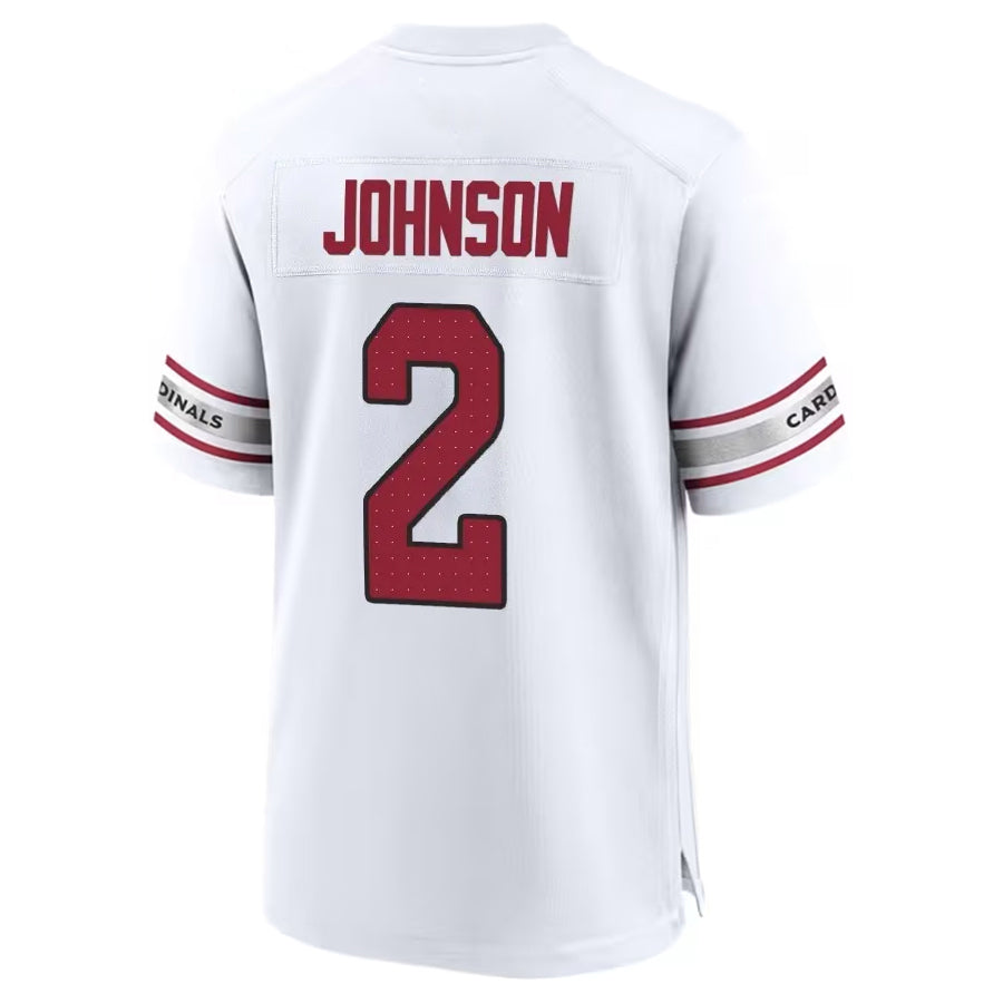 My Store A.Cardinals #2 Will Johnson Player White Home Game Stitched Jerseys