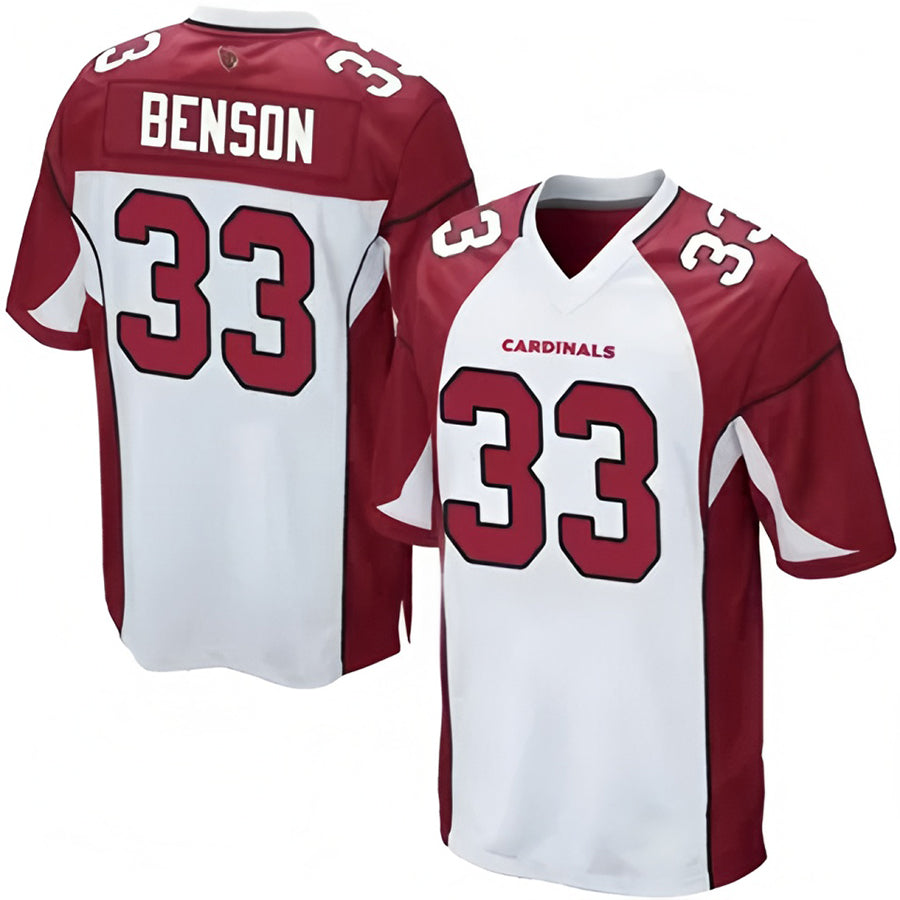 My Store A.Cardinals #33 Trey Benson Player White Home Game Stitched Jerseys