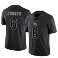 My Store A.Cardinals #6 James Conner Player Black RFLCTV Limited Football Jerseys