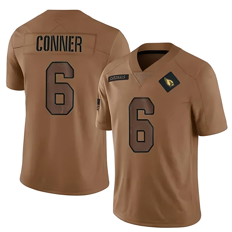 My Store A.Cardinals #6 James Conner Player Limited Brown Salute To Service Stitched Jerseys
