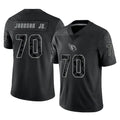 My Store A.Cardinals #70 Paris Johnson Jr. Player Black RFLCTV Limited Home Game Stitched Jerseys