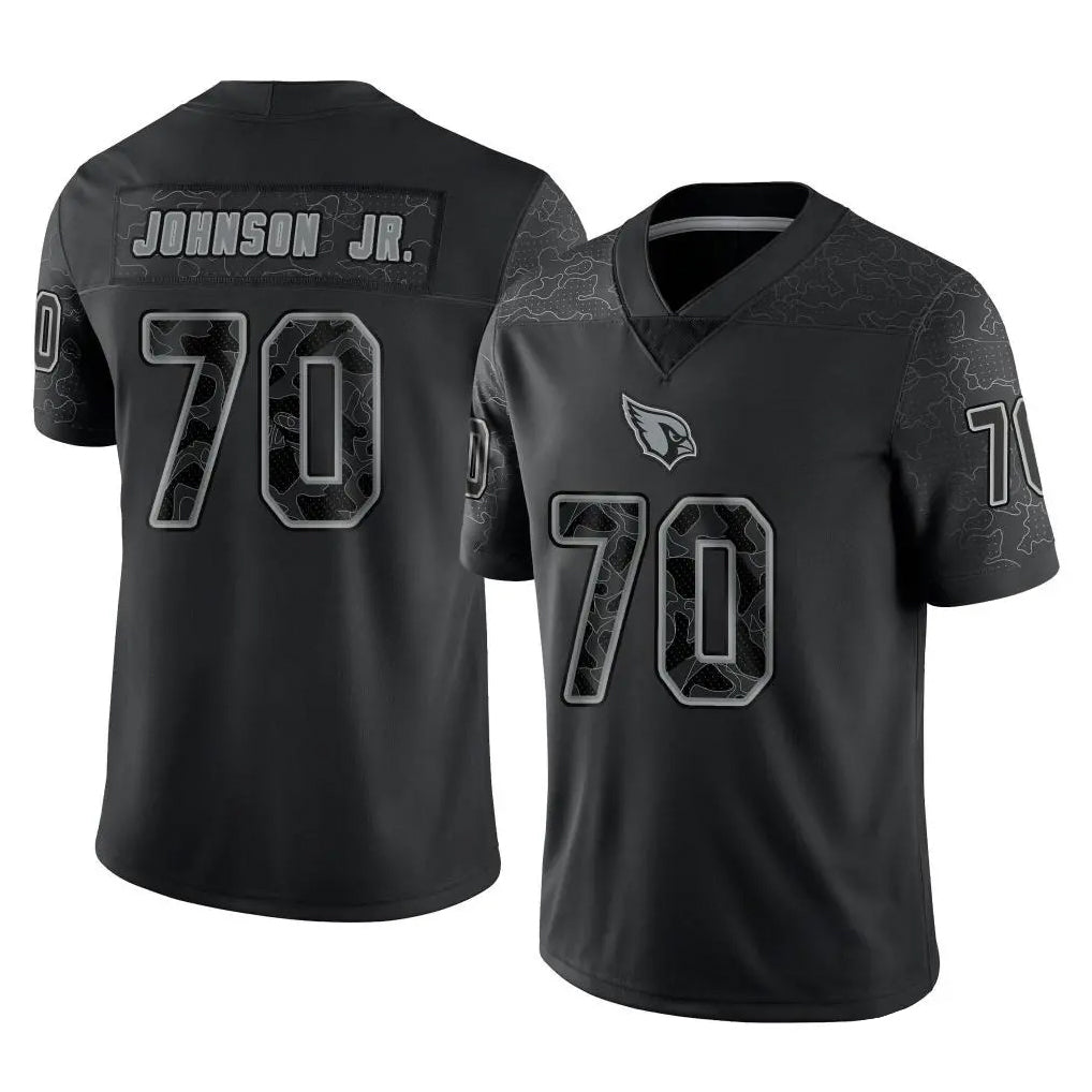My Store A.Cardinals #70 Paris Johnson Jr. Player Black RFLCTV Limited Home Game Stitched Jerseys