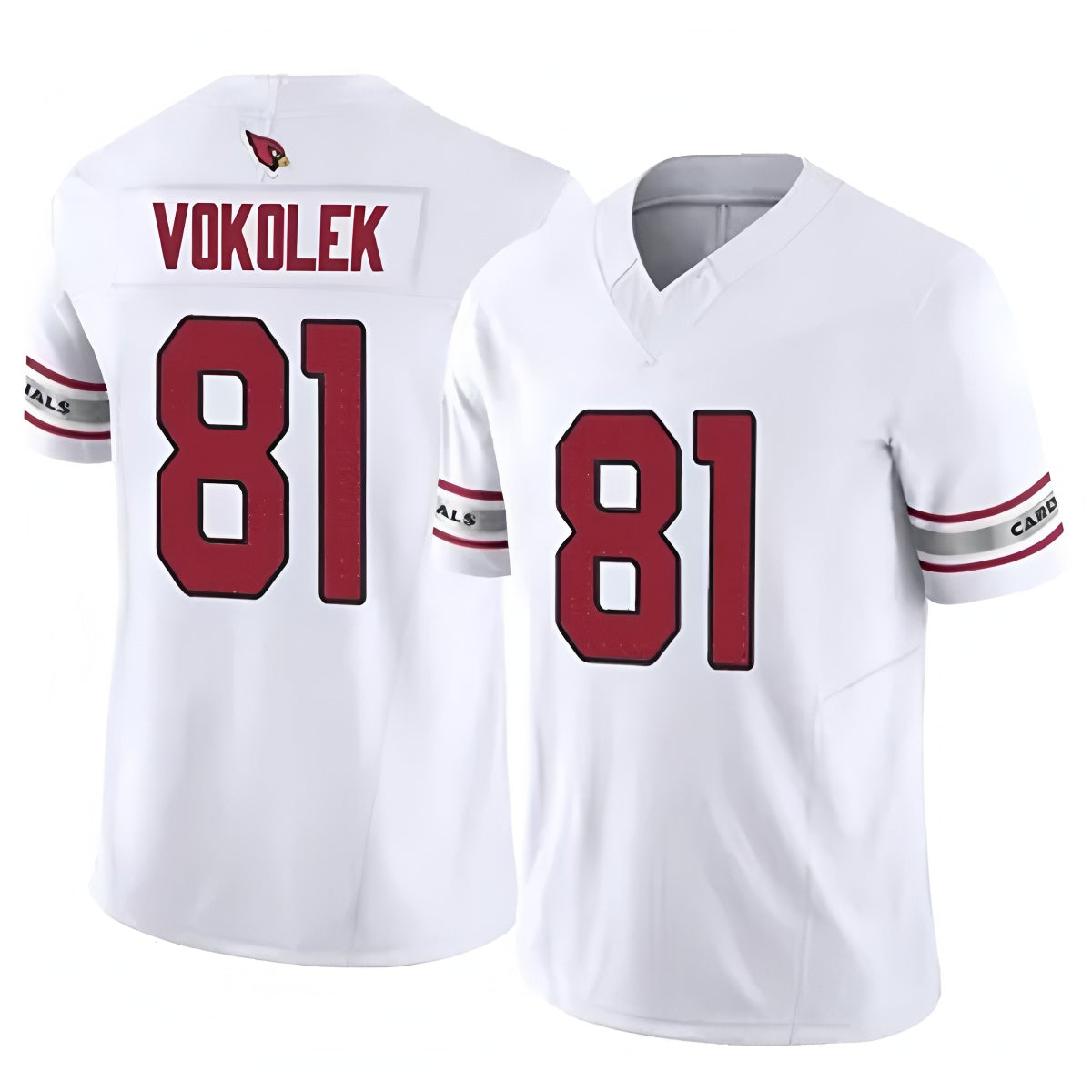 My Store A.Cardinals #81 Travis Vokolek Player White Home Game Stitched Jerseys