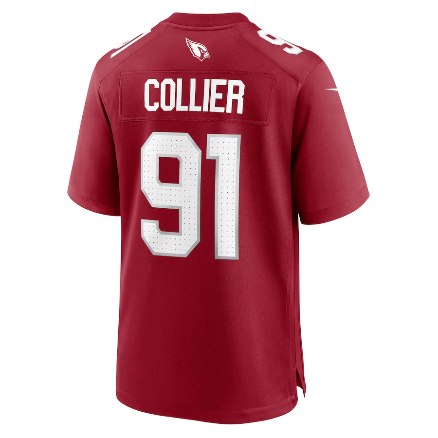 My Store A.Cardinals #91 L.J. Collier Player Cardinal Game Home Stitched Jerseys