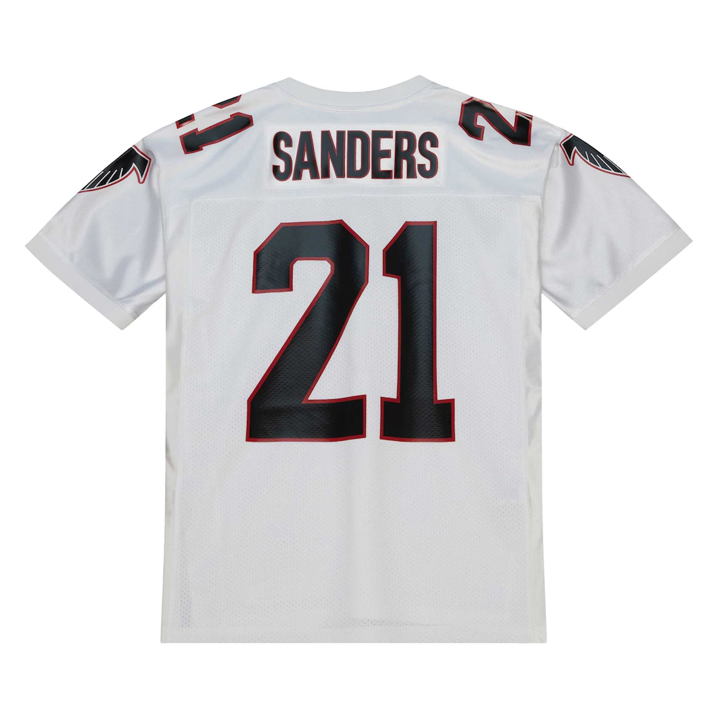 My Store A.Falcons 1991 #21 Deion Sanders Mitchell & Ness White Authentic Throwback Retired Player Stitched Puhic Jersey