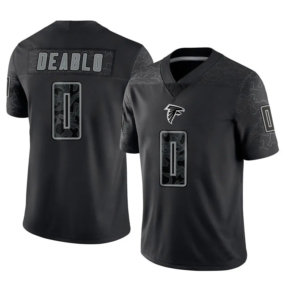 My Store A.Falcons #0 Divine Deablo Player Black RFLCTV Limited Game Stitched Jerseys
