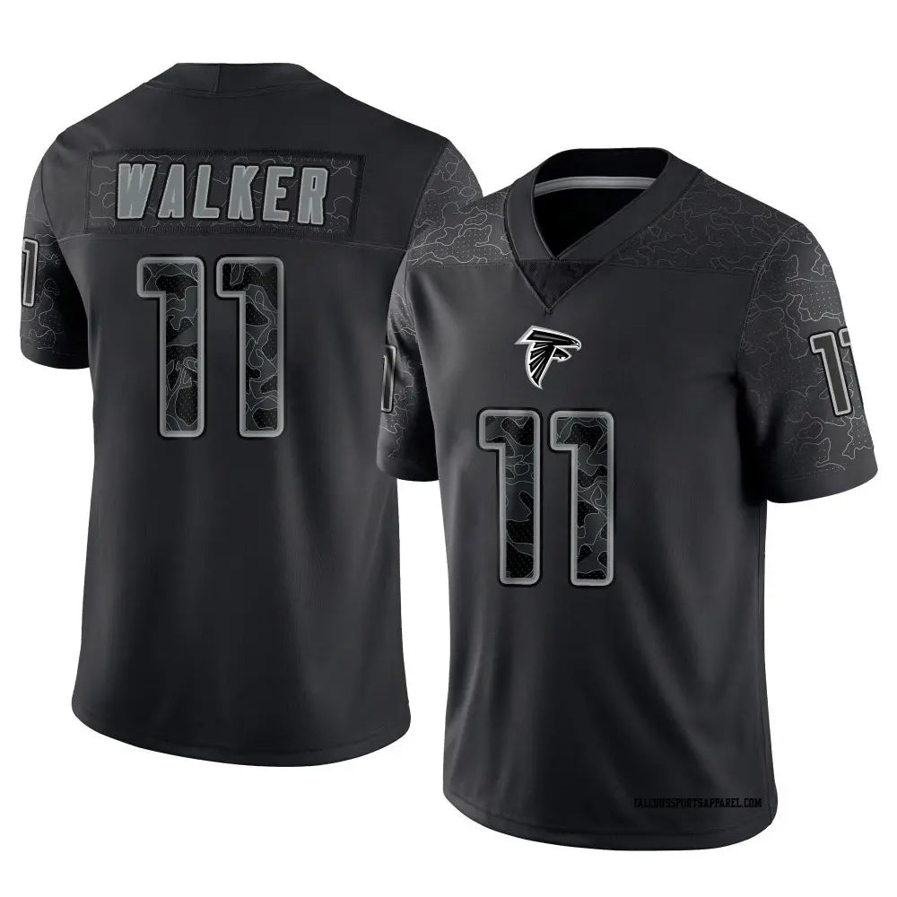 My Store A.Falcons #11 Jalon Walker Player Black RFLCTV Limited Stitched Jerseys