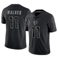 My Store A.Falcons #11 Jalon Walker Player Black RFLCTV Limited Stitched Jerseys