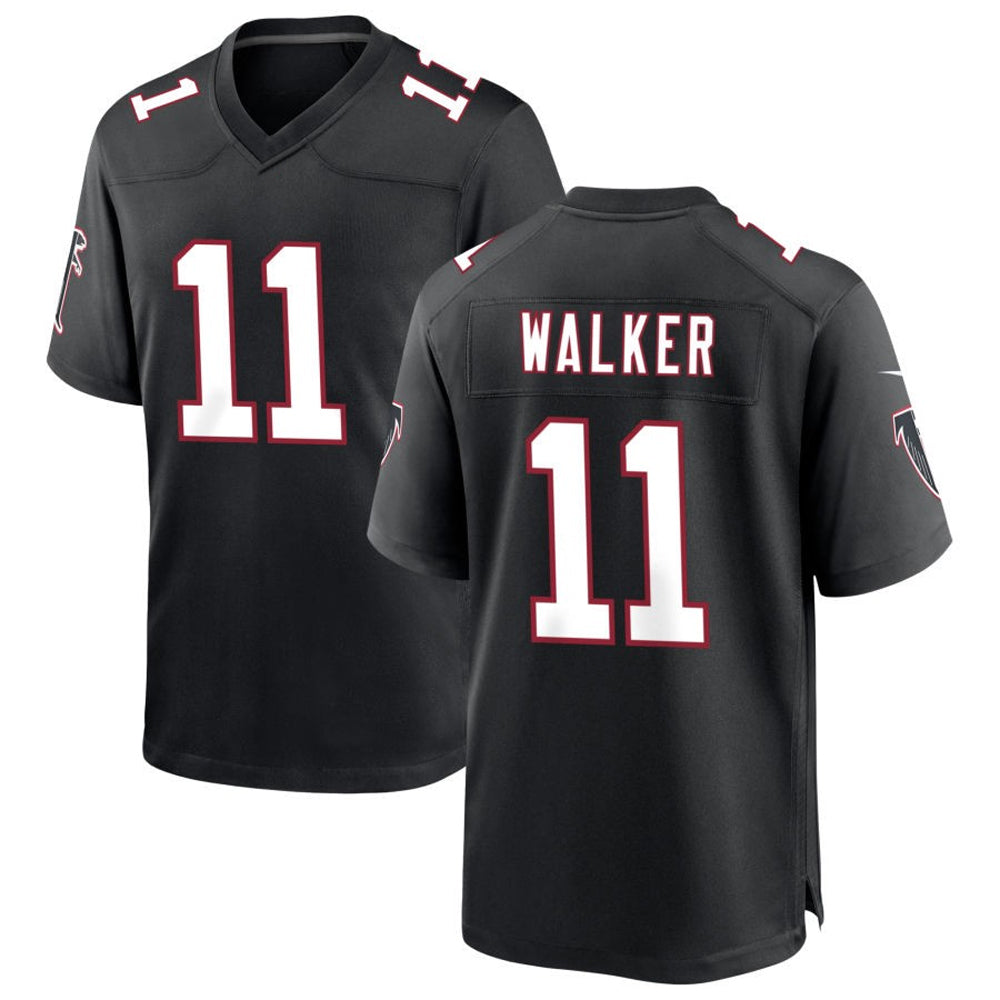 My Store A.Falcons #11 Jalon Walker Player Black Throwback Game Stitched Jerseys