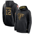 My Store A.Falcons #12 Avieon Terrell Player Black Salute to Service Limited Black Hoodie Stitched Jerseys