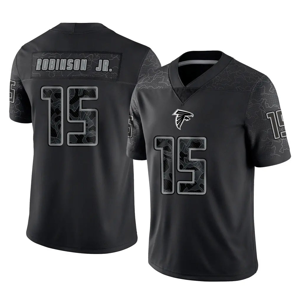 My Store A.Falcons #15 Brian Robinson Player Black RFLCTV Limited Game Stitched Jerseys