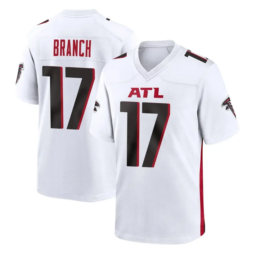 My Store A.Falcons #17 Zachariah Branch Player White Home Game Stitched Jerseys
