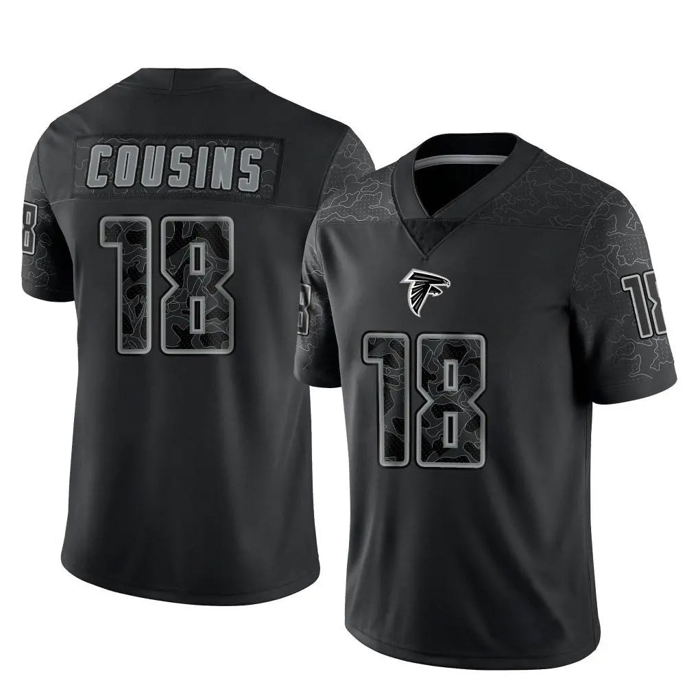 My Store A.Falcons #18 Kirk Cousins Player Black RFLCTV Limited Stitched Jerseys