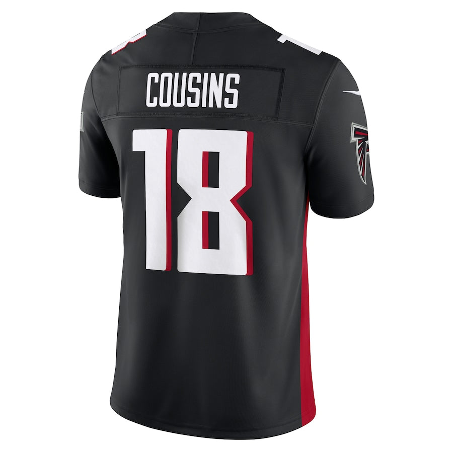 My Store A.Falcons #18 Kirk Cousins Player Black Vapor F.U.S.E. Limited Stitched Jerseys
