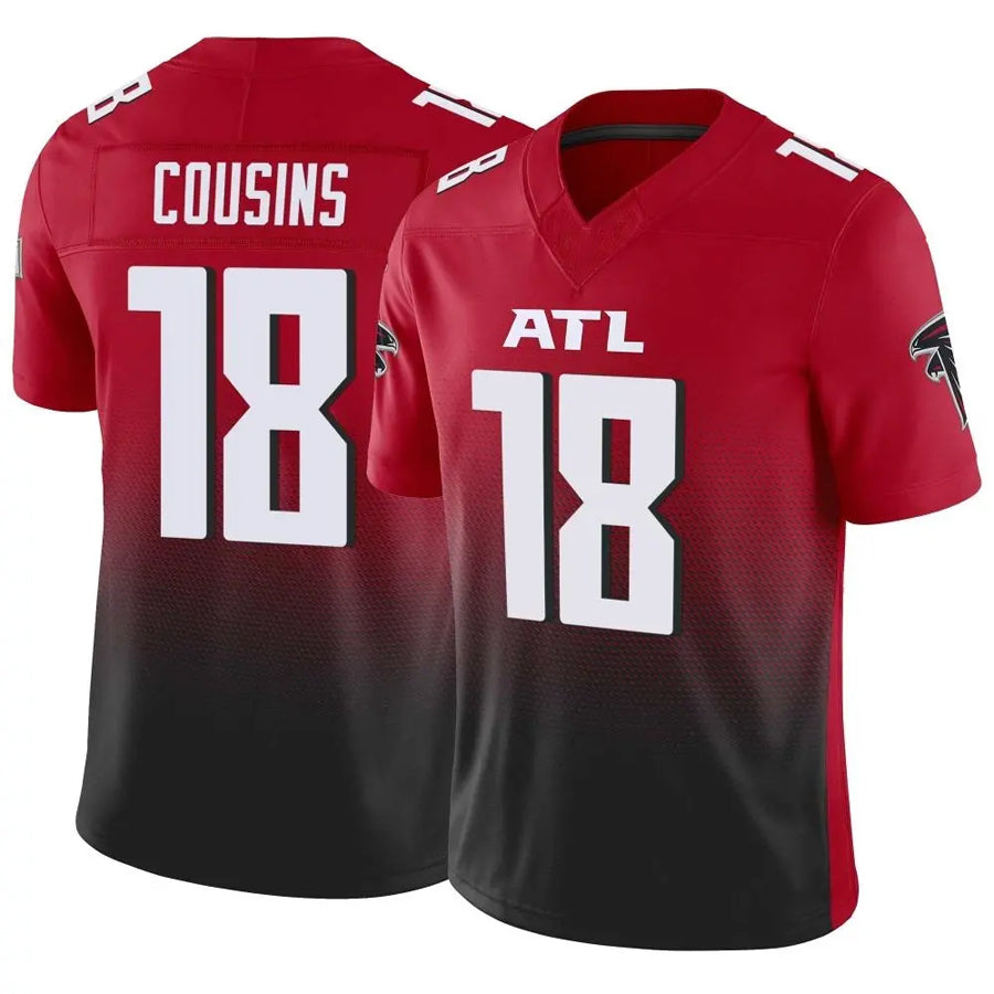 My Store A.Falcons #18 Kirk Cousins Player Red Vapor F.U.S.E. Limited Stitched Jerseys