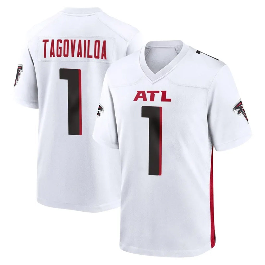 My Store A.Falcons #1 Tua Tagovailoa Player White Home Game Stitched Jerseys