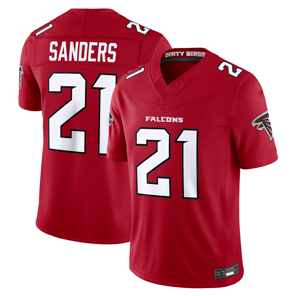 My Store A.Falcons #21 Deion Sanders Red Team Vapor F.U.S.E. Retired Limited Stitched Jerseys
