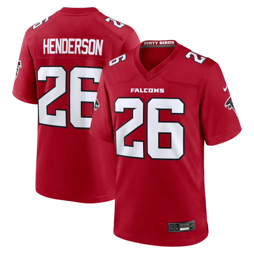 My Store A.Falcons #26 CJ Henderson Red Team Game Stitched Jerseys