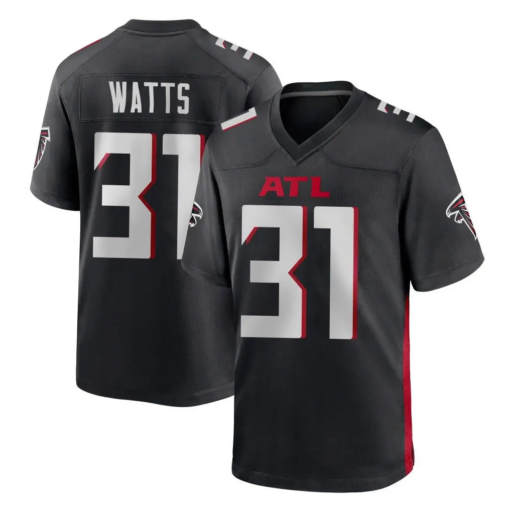 My Store A.Falcons #31 Xavier Watts Player Black Home Game Stitched Jerseys