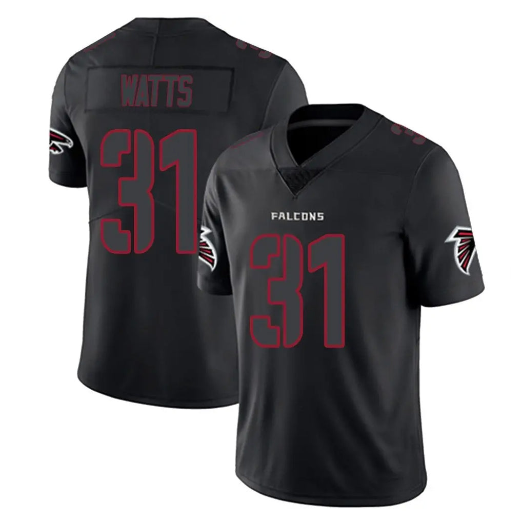 My Store A.Falcons #31 Xavier Watts Player Black Impact Limited Game Stitched Jerseys