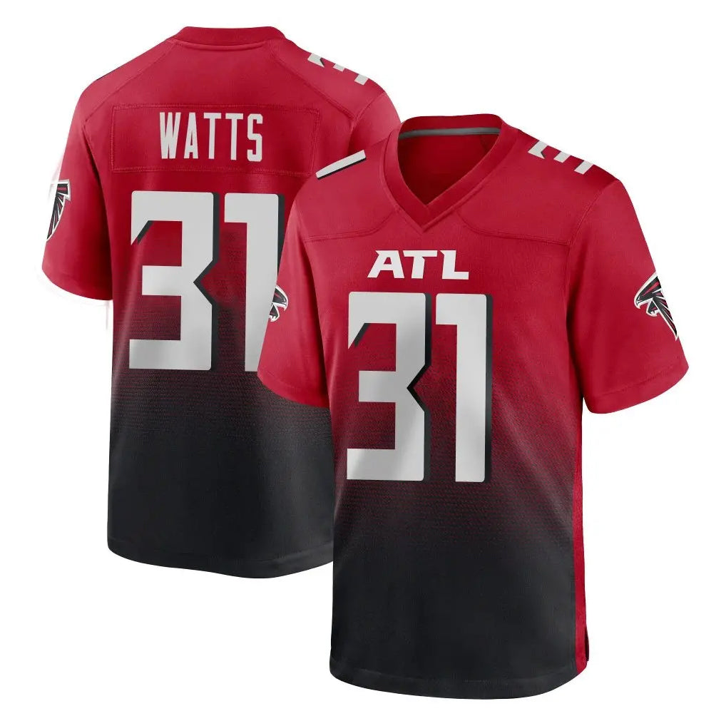 My Store A.Falcons #31 Xavier Watts Player Red Home Game Stitched Jerseys