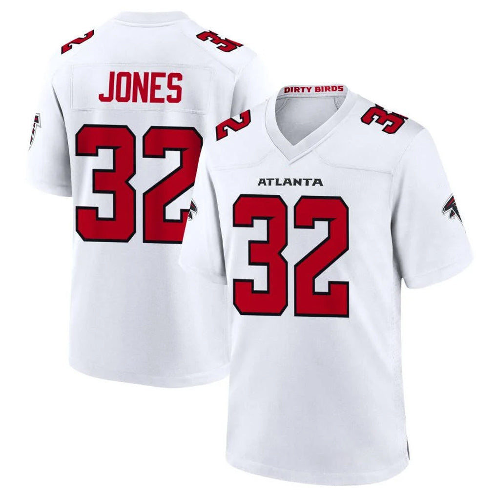 My Store A.Falcons #32 Cash Jones Player White Team Color Home Game Stitched Jerseys