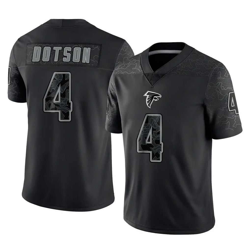 My Store A.Falcons #4 Jahan Dotson Player Black RFLCTV Limited Game Stitched Jerseys