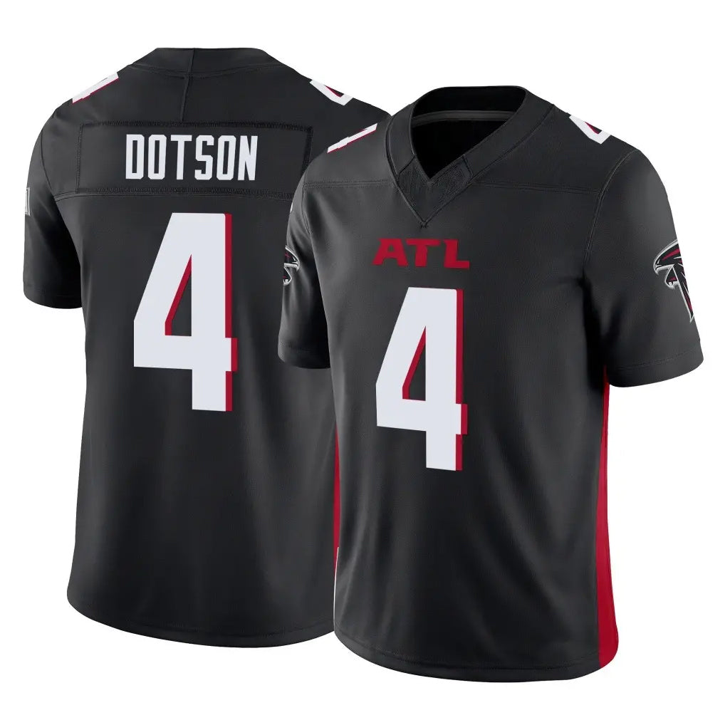 My Store A.Falcons #4 Jahan Dotson Player Black Vapor F.U.S.E. Limited Home Game Stitched Jerseys
