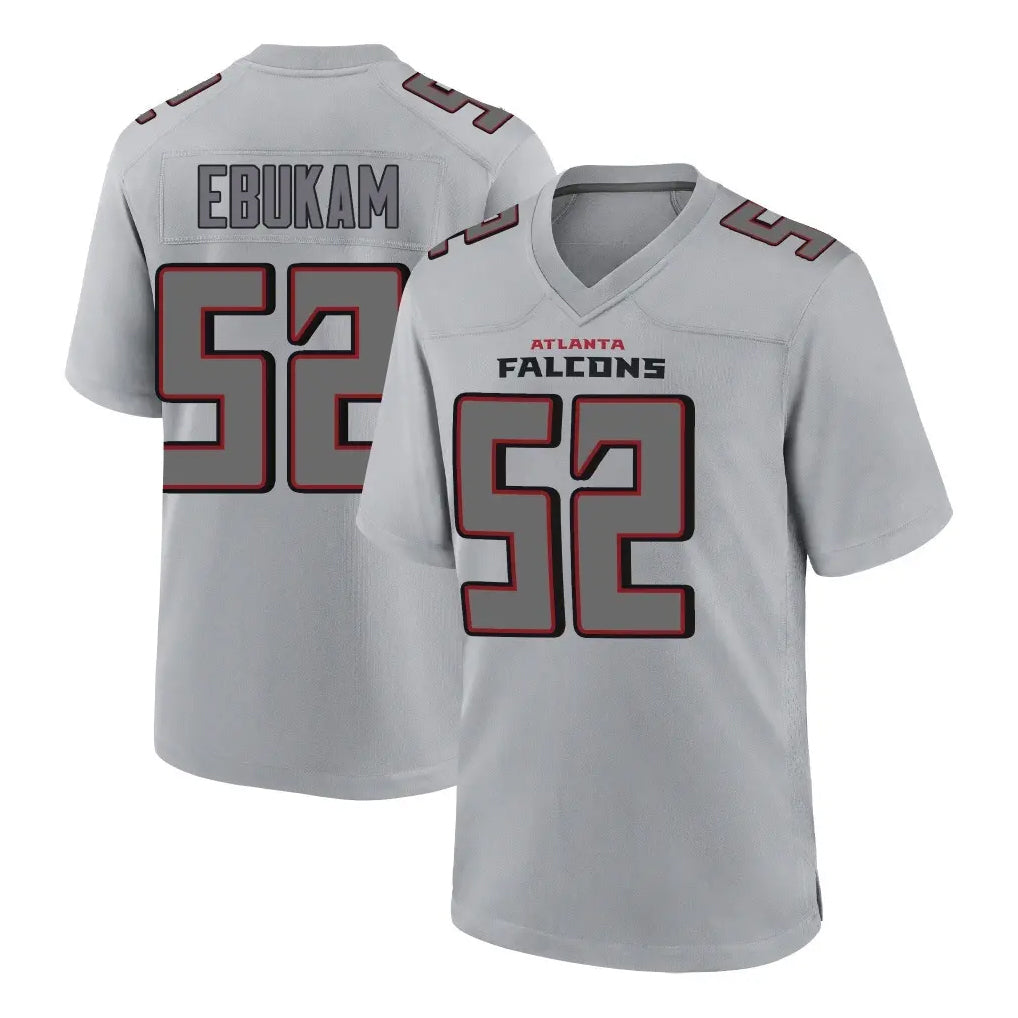My Store A.Falcons #52 Samson Ebukam Player Gray Fashion Home Game Stitched Jerseys