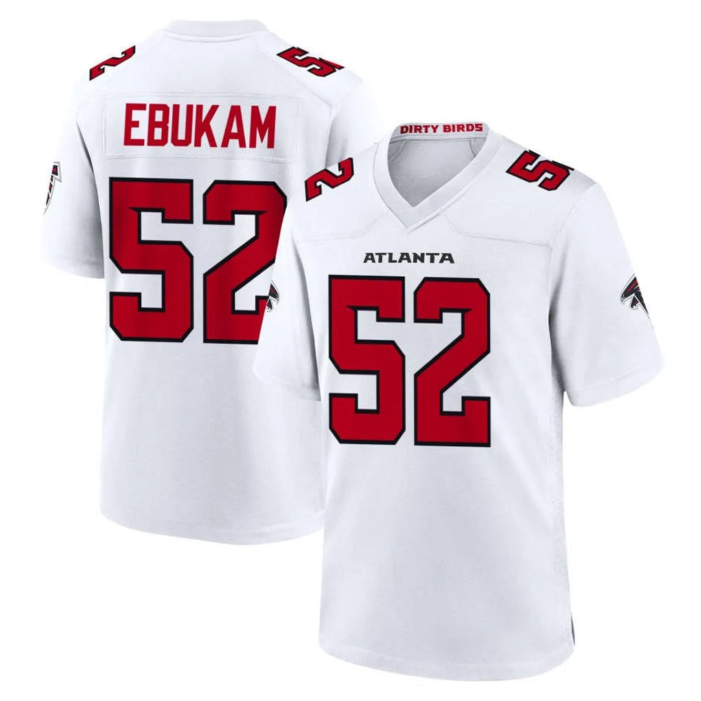 My Store A.Falcons #52 Samson Ebukam Player White Team Color Home Game Stitched Jerseys