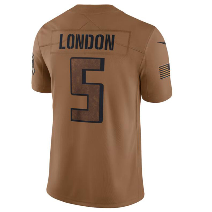 My Store A.Falcons #5 Drake London Player Brown Salute To Service Limited Stitched Jerseys