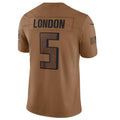 My Store A.Falcons #5 Drake London Player Brown Salute To Service Limited Stitched Jerseys