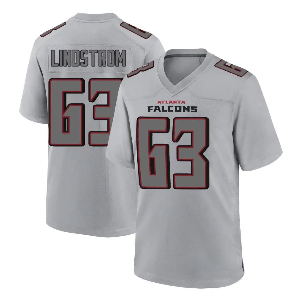 My Store A.Falcons #63 Chris Lindstrom Branch Player Gray Fashion Home Game Stitched Jerseys