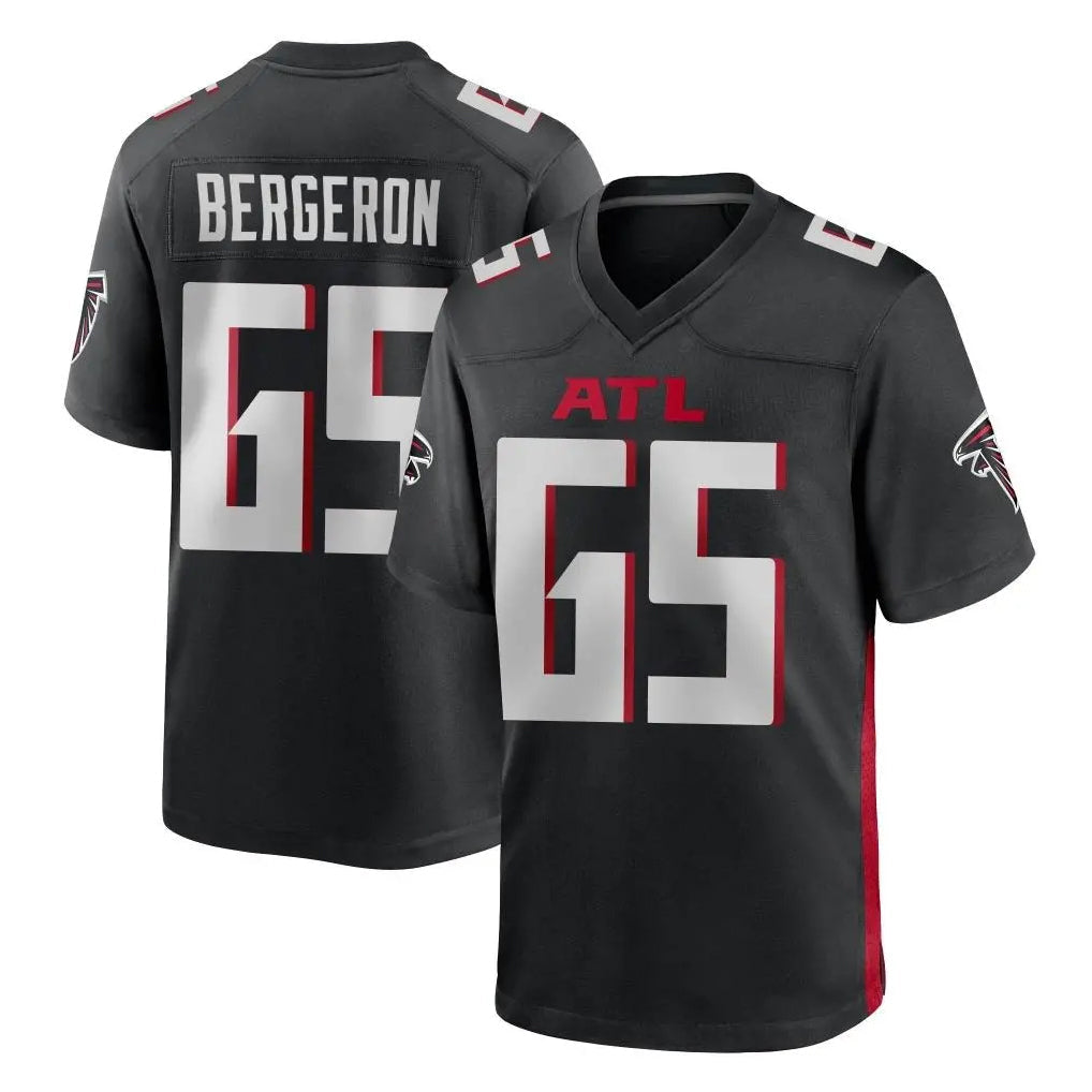 My Store A.Falcons #65 Matthew Bergeron Player Black Home Game Stitched Jerseys