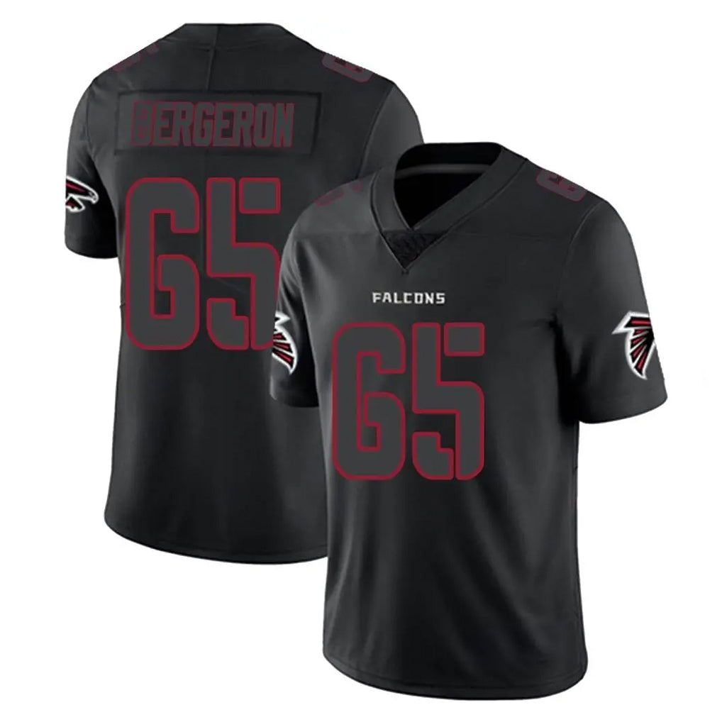 My Store A.Falcons #65 Matthew Bergeron Player Black Impact Limited Game Stitched Jerseys