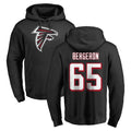 My Store A.Falcons #65 Matthew Bergeron Player Black LOGO Pullover Hoodies Home Game Stitched Jerseys