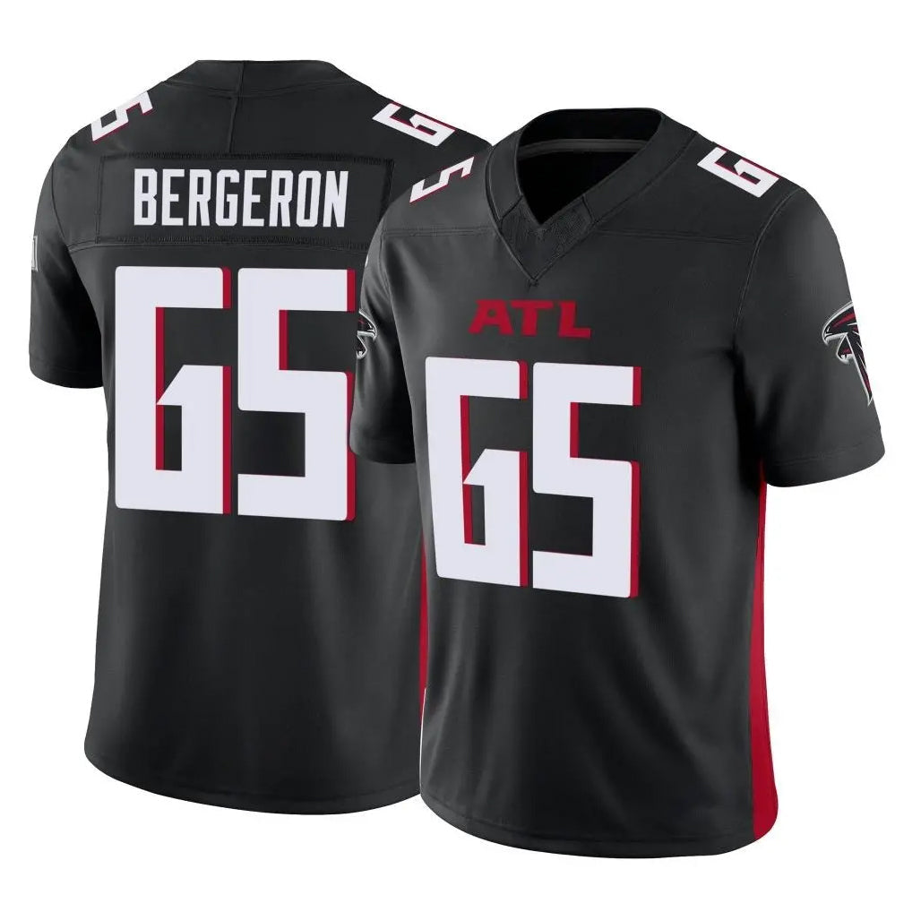 My Store A.Falcons #65 Matthew Bergeron Player Black Vapor F.U.S.E. Limited Home Game Stitched Jerseys