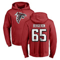 My Store A.Falcons #65 Matthew Bergeron Player Red Pullover Hoodies Home Game Stitched Jerseys