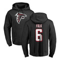My Store A.Falcons #6 Nick Folk Player Black LOGO Pullover Hoodies Home Game Stitched Jerseys