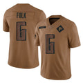My Store A.Falcons #6 Nick Folk Player Brown Salute To Service Limited Stitched Jerseys