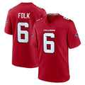 My Store A.Falcons #6 Nick Folk Player Red Team Color Home Game Stitched Jerseys