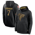 My Store A.Falcons #7 Bijan Robinson Player Black Salute to Service Pullover Hoodies Stitched Jerseys