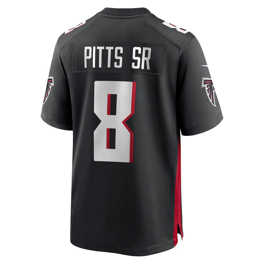 My Store A.Falcons #8 Kyle Pitts Sr. Player Black Home Game Stitched Jerseys